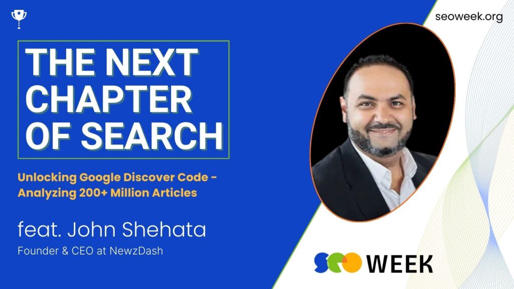 John Shehata for SEO Week